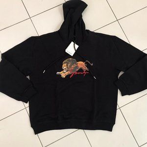 givenchy towelling band hoodie